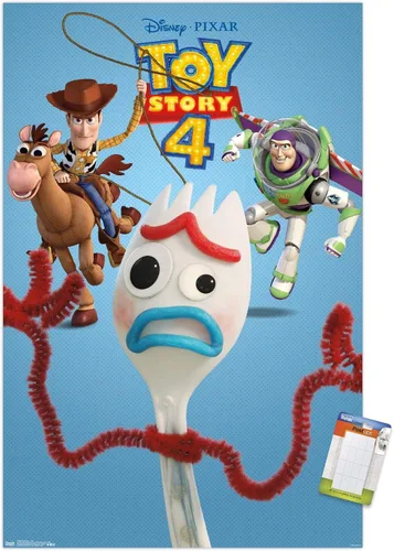 Miniatura 6 de Trends International Disney Pixar Toy Story 4 - Póster de pared de trío, 22.375 x 34 pulgadas, paquete de póster y clip