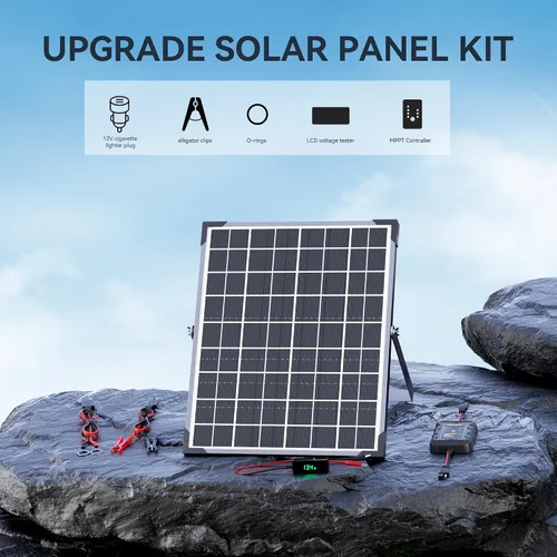 Miniatura 2 de SUNAPEX Cargador de batería solar MPPT de 15 W, cargador de batería solar impermeable de 12 V con controlador MPPT para automóvil, motocicleta