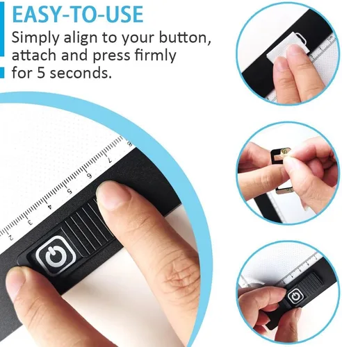 Miniatura 3 de ILIVABLE - Cubierta protectora para interruptor de almohadilla de luz, cubierta protectora de botón táctil con pintura de diamante para mesa de luz