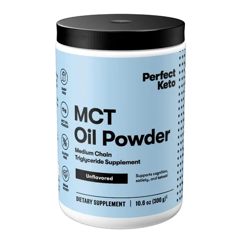 Miniatura 12 de Perfect Keto 7g de polvo de aceite MCT, suplemento de triglicéridos de cadena media, crema de café sin lácteos para dieta Keto, mezcla de aceite MCT