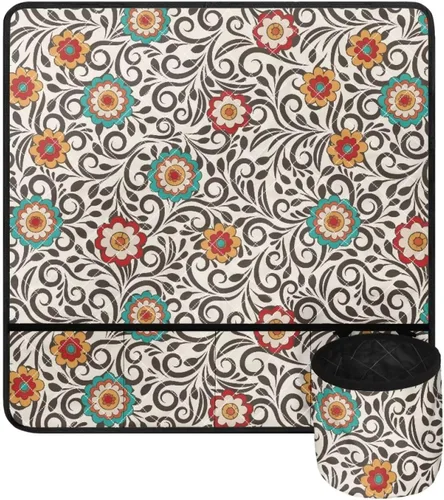 Miniatura 24 de Alfombrilla para máquina de coser con estampado de manzanas rojas para mesa con bolsillos, resistente al polvo, compatible con máquina de coser