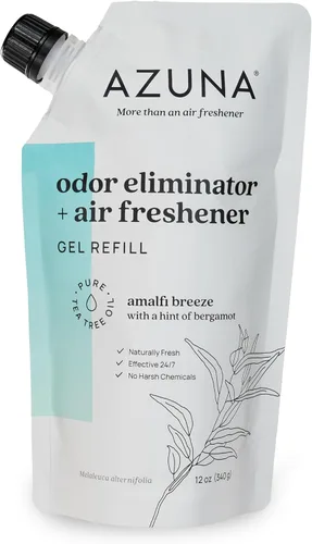 Miniatura 14 de Bolsa de repuesto de gel eliminador de olores totalmente natural Azuna Purificador de aire con aceite de árbol de té A base de plantas