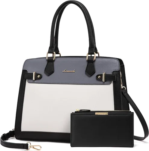 Miniatura 15 de LOVEVOOK Monederos y bolsos para mujer, bolso de hombro, bolso negro y asa superior de piel sintética para damas