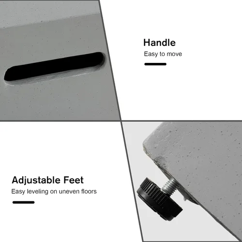 Miniatura 6 de HOMPUS - Mesa con cubierta para tanque de propano de 16 pulgadas para mesa de fuego, cubierta para tanque de gas de 20 libras, mesa de parrilla