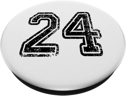 Miniatura 2 de PopGrip intercambiable número 24 en negro grungy