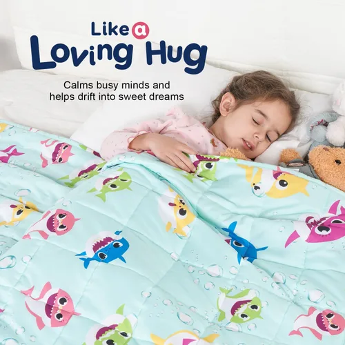 Miniatura 2 de Kivik Manta de regazo con peso de 2 libras, pequeña almohadilla pesada para regazo, manta de enfriamiento suave para la escuela y regalos de sueño
