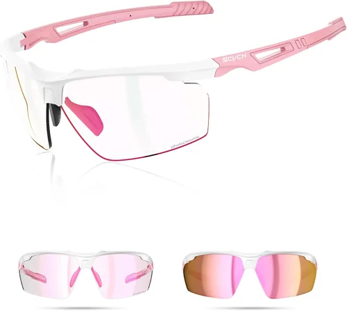 Miniatura 10 de SCVCN Gafas de sol deportivas fotocromáticas para ciclismo, gafas transparentes para hombres y mujeres, protección UV400, MTB BMX, pesca, correr, S86