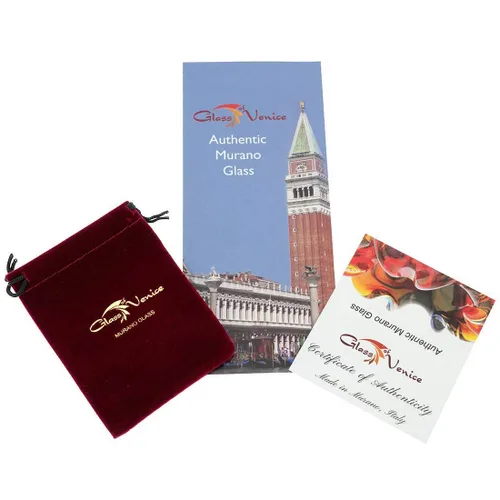 Miniatura 6 de GlassOfVenice Millefiori Espejo compacto plegable de cristal de Murano - Prado dorado
