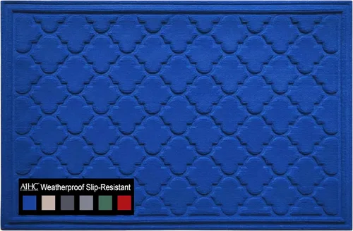 Miniatura 11 de A1HC - Tapete de puerta multiusos duradero, para interiores y exteriores, fácil de limpiar, impermeable, para todo tipo de clima, patio, garaje
