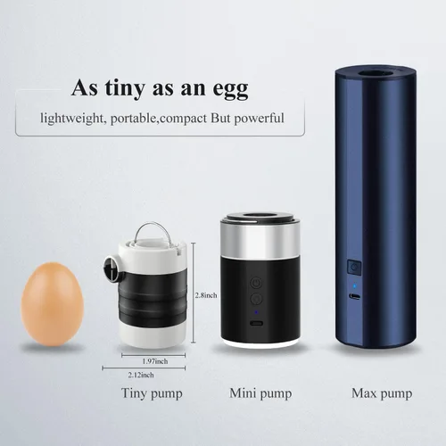 Miniatura 7 de Air Pump for Inflatables, Electric Air Pump with 1400 mAh Rechargeable Battery, Tiny and Portable Air Pump with Camping Light, Quick Inflate Deflate