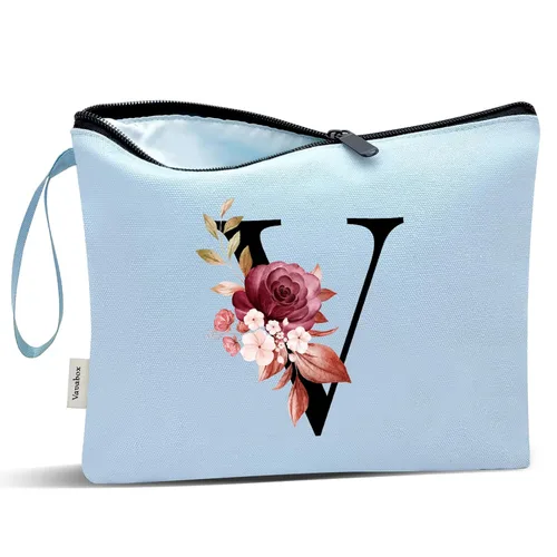 Miniatura 133 de Vavabox A-Z Bolsa de Maquillaje Personalizada, Regalos de Cumpleaños para Mujeres y Mamá, Regalos para la Mejor Amiga, Bolsa de Cosméticos