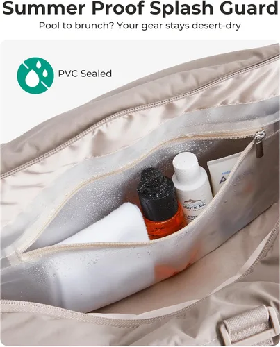 Miniatura 7 de BAGSMART Reiki - Bolsa de gimnasio para mujer, bolsa cruzada mediana para esterilla de yoga con bolsillo para artículos húmedos y secos, bolsa