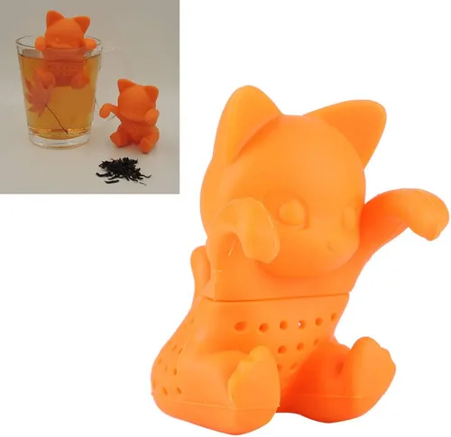Miniatura 2 de Infusor de té para té de hojas sueltas, animales coladores de silicona, un regalo divertido e ideal para los amantes del té, amigos y familiares