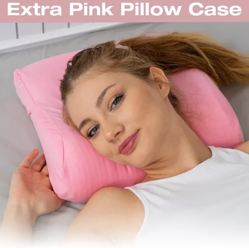 Miniatura 7 de alkamto Cómoda almohada de espuma viscoelástica para viajes y campamentos, bolsa portátil fácil de llevar, funda de almohada con regulación