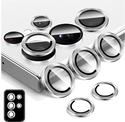 Miniatura 13 de LucBuy Protector de lente de cámara para Samsung Galaxy Z Fold 3, cubierta de cámara de vidrio templado Protector de pantalla Adhesivo de película