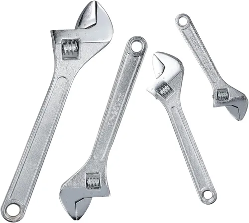 Miniatura 9 de HOIGON 2 llaves ajustables de 15 pulgadas, llaves de media luna resistentes con mandíbula ancha y mango ergonómico para mantenimiento de la máquina