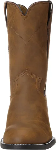 Miniatura 2 de Justin Boots Hombres Temple Redondo Toe Casual Botas Mid Calf - Negro