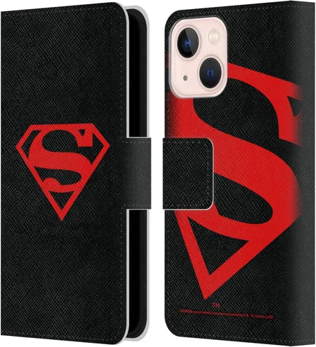 Miniatura 62 de Head Case Designs Funda de piel con licencia oficial de Superman DC Comics con logotipos negros y rojos compatible con Apple iPhone 11
