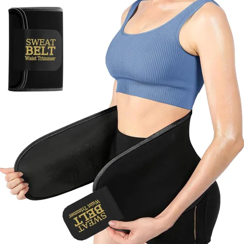 ZPP Entrenador de cintura para mujeres y hombres, banda de sudor de neopreno, cinturón reductor de cintura adelgazante para entrenamiento