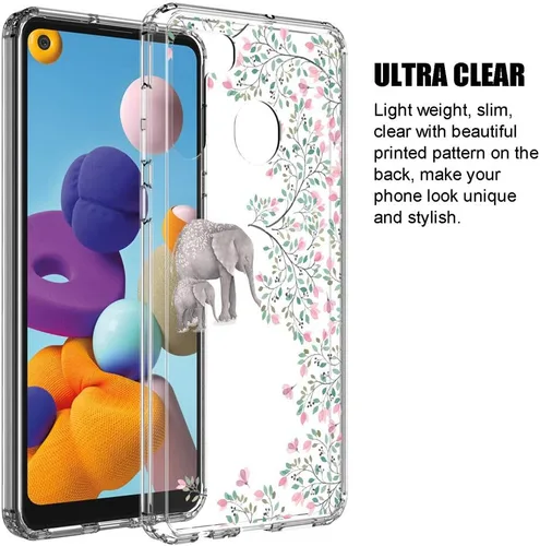 Miniatura 2 de Funda transparente para Samsung Galaxy A21 (6.4", 2020) [Elefante]