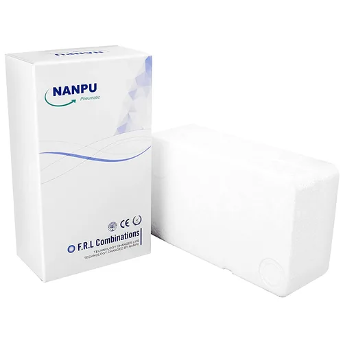 Miniatura 7 de NANPU Filtro Regulador de Aire Comprimido NPT de 3/8" Combo Piggyback, Drenaje Semi-Automático, Elemento de Latón de 5 Micrones, Tazón de Polímero
