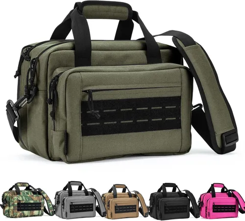 Miniatura 7 de Bolsa para polígono de tiro, estuche para pistola, bolsas para pistolas y munición para pistolas de mano y bolsa de transporte blanda para disparar