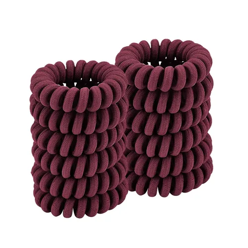 Miniatura 13 de Lazos para el cabello en espiral para soportes gruesos para cola de caballo (paño marino, 12 piezas) – sin arrugas para todo tipo de cabello Tela