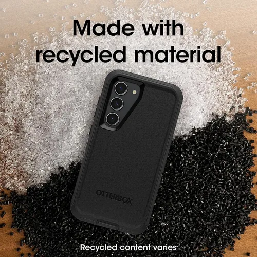 Miniatura 8 de OtterBox Funda para Galaxy S23 (solamente) - Serie Defender - Negro, resistente y duradera - con protección de puerto - Incluye soporte de clip