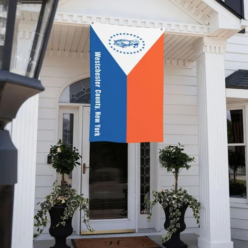 Miniatura 9 de Bandera del condado de Westchester, bandera de Nueva York, 3 x 5 pies, poliéster duradero de doble cara, divertida pancarta decorativa