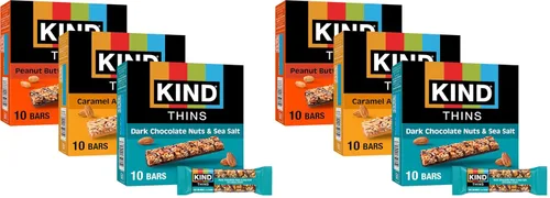 Miniatura 6 de KIND Thins, Variety Pack, Gluten Free, 100 Calorie, 30 Count