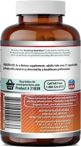 Miniatura 4 de Amazing Formulas Suplemento de ácido fólico (vitamina B9) de 800 Mcg, cápsulas Sin OMG Sin gluten Fabricado en Estados Unidos
