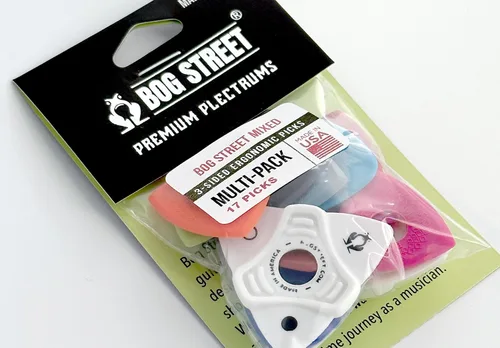 Miniatura 2 de Paquete variado de púas de guitarra ergonómicas Bog Street - Fabricadas en EE. UU