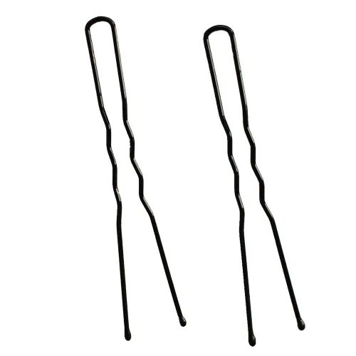 Miniatura 3 de Leline's Juego de 50 horquillas negras en forma de U, para mujeres y niñas, 2.4 pulgadas