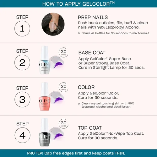 Miniatura 5 de OPI GelColor LED Cure Gel Nail Polish Nude & Brown Shades Salon-Quality Shine, Long-Lasting Wear Easily Soak Off Removal Vegan & HEMA Free