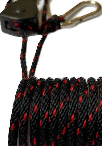 Miniatura 3 de 1 pares de 1/8" luz elevador colgante sistema negro