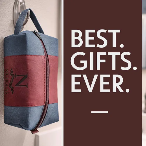 Miniatura 4 de Regalos personalizados para padrinos de boda, bolsas de aseo personalizadas para hombres, regalos de padrino de boda, Beige, Diseño #1, Juego de 3