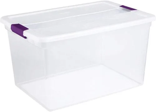 Miniatura 3 de Sterilite Contenedor de almacenamiento con tapa transparente de 66 cuartos de galón, paquete de 12 y contenedor de almacenamiento de tapa