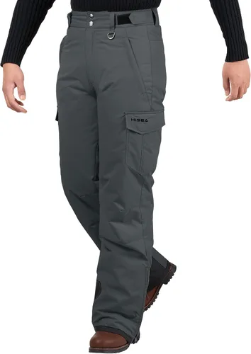 Miniatura 6 de HISEA Men's Snow Pants 3M Thinsulate Insulated Ski Pants Winter Snowboard Pants Mens Outdoor Hiking Work Pants