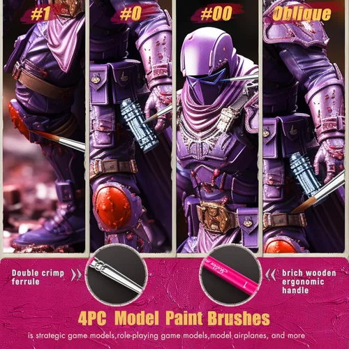 Miniatura 3 de Pinceles Kolinsky Sable, juego de pinceles de pintura en miniatura Golden Maple profesionales para artistas, juego de pinceles de detalle fino