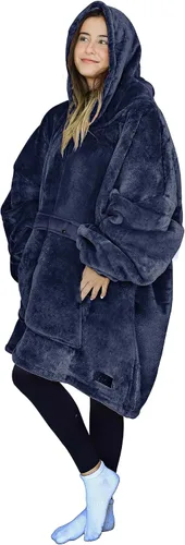 Miniatura 43 de Tirrinia Sudadera Manta de Gran Tamaño con Capucha, Mantas Sherpa Esponjosas Vestibles, Manta Sudadera Reversible y Acogedora, Regalo para Adultos #
