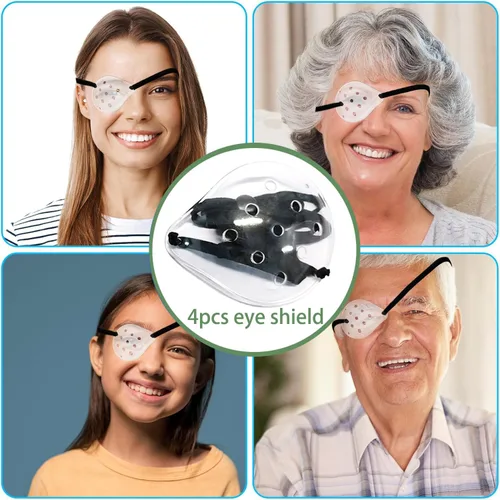 Miniatura 8 de Eye Shield after Cataract Surgery,Transparent Ventilated Cataract Eye Shield For Sleeping Negro