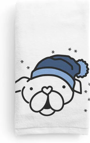 Miniatura 6 de Inkopious Gorro de invierno Airedale Terrier Toalla de mano decorativa - Decoración navideña para el hogar
