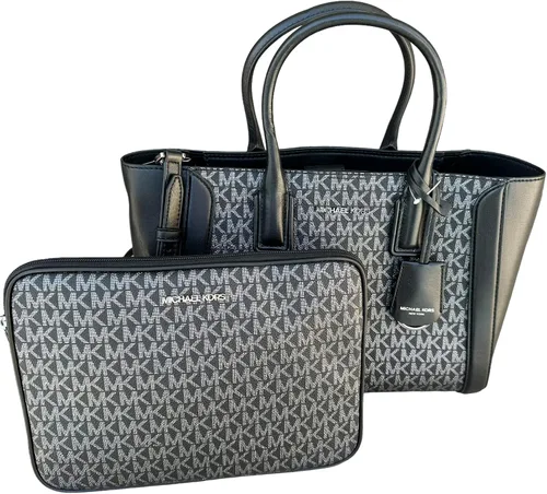Miniatura 6 de Michael Kors Kali - Bolso bandolera mediano Signature MK + funda para iPad