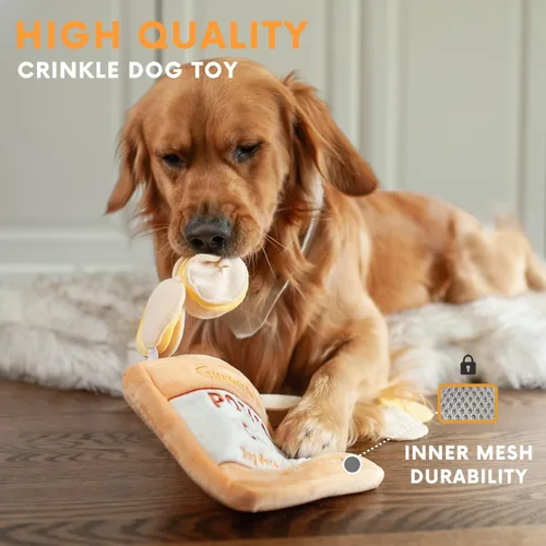 Miniatura 5 de CHEWFFON Juguetes de Rompecabezas de Enriquecimiento para Perros, Juguete Interactivo Snuffle Crinkle para Premios contra el Aburrimiento