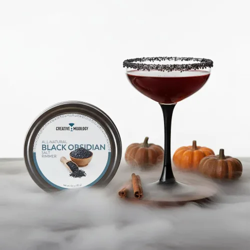 Miniatura 2 de The Spice Lab Black Obsidian Salt - Cocktail Rimmer for Martinis & Margaritas - Black Salt Rimmer perfect for Halloween - Drink Rimmer- All Natural