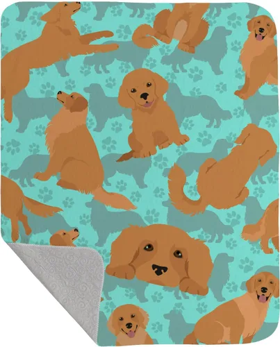 Miniatura 34 de Caroline's Treasures MLM1042LQB Airedale Terrier - Manta acolchada de 50 x 60 pulgadas, diseño de ilustraciones para cama, sofá, suave y ligera