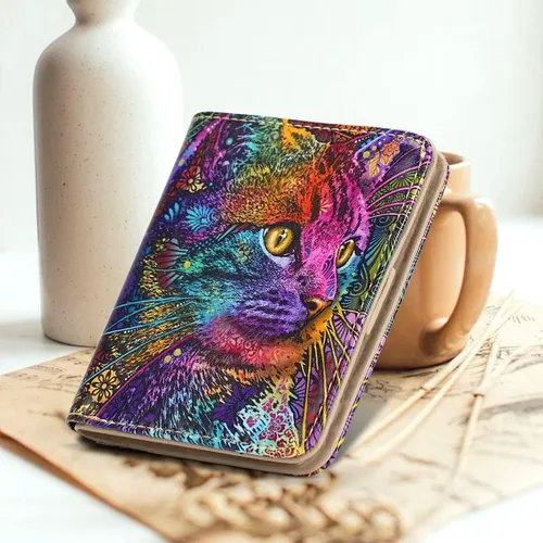 Miniatura 6 de APHISON Billetera para mujer, delgada y pequeña, cartera RFID para mujer, 08-0094
