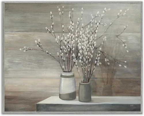 Miniatura 28 de Stupell Industries Ramos florales antiguos en frascos, arte giclée enmarcado, blanco, 20 x 16 pulgadas, fácil de colgar y resistente, fabricado