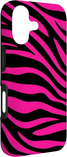 Miniatura 3 de Zebra Animal Print Pattern Black and Pink Cute Phone Case for iPhone 17