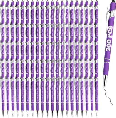 Miniatura 65 de Bolígrafos personalizados con grabado de nombre personalizado, bolígrafos de punta de lápiz con punta de lápiz personalizada, bolígrafos de Azul